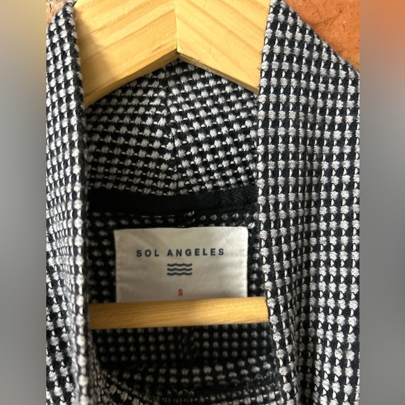 Anthropologie Sol Angeles Twilight Mockneck Long Sleeve Checkered Mini Dress - Picture 5 of 7